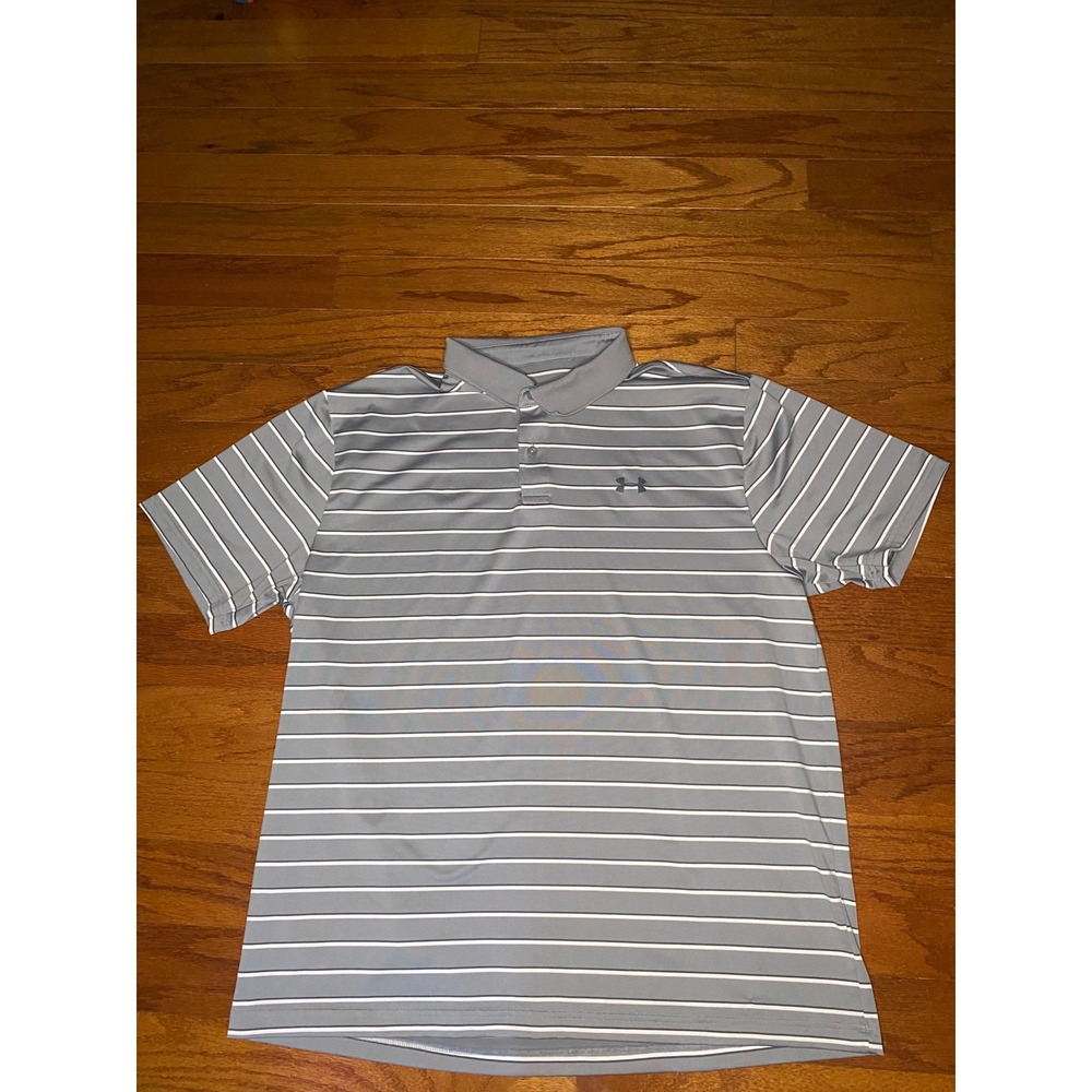 Under Armor Gray Heatgear Loose‎ Polo Size XL